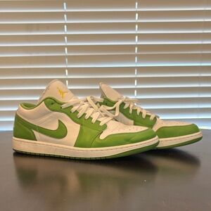 Jordan Green and White Sneakers